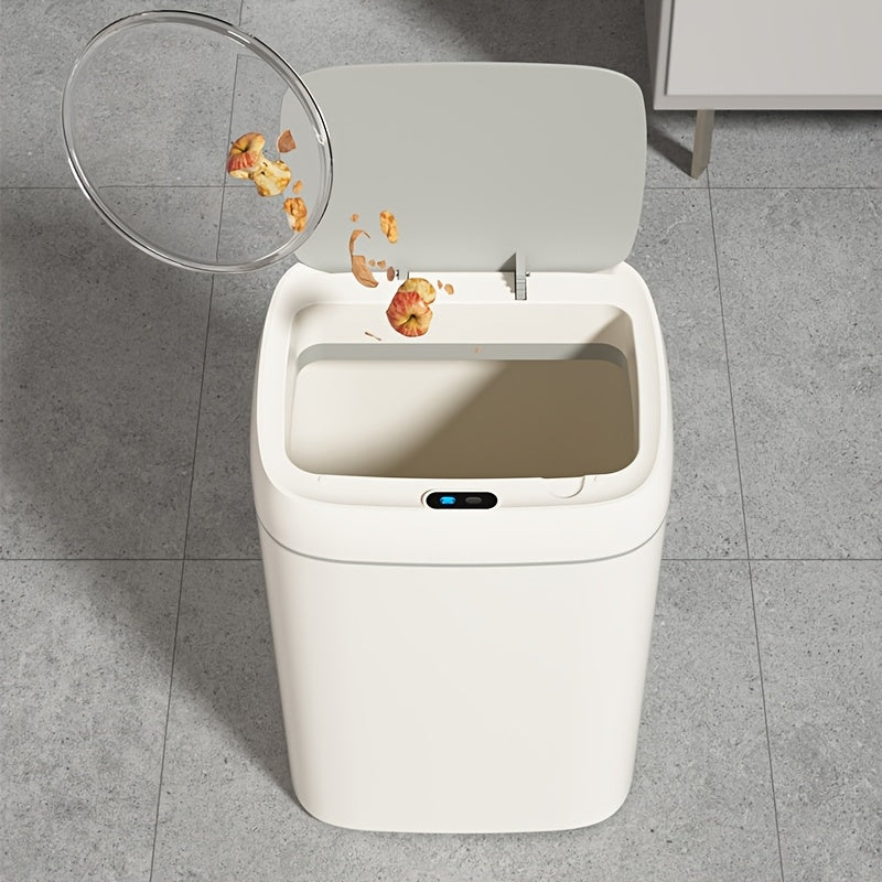 1 шт. Сенсорный умный мусорный бак с автоматической крышкой, работает на батарейках. Идеально подходит для кухни, ванной, спальни и офиса. Батарейки не входят в комплект.