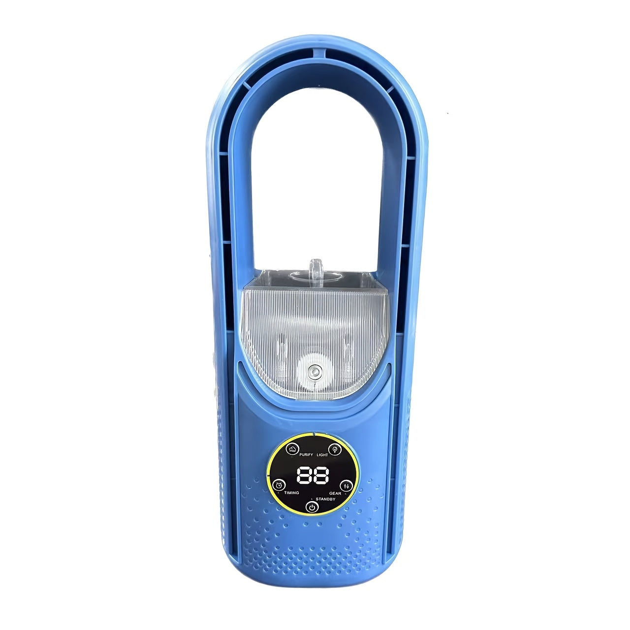 Quiet USB Desktop Cooler Fan with Night Light, 6-Speed Bladeless Air Conditioner Humidifier Purifier