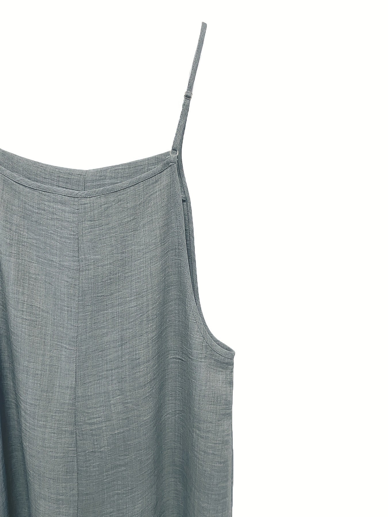 Women's Green Polyester Jumpsuit with Wide Legs Pockets All-Season Casual