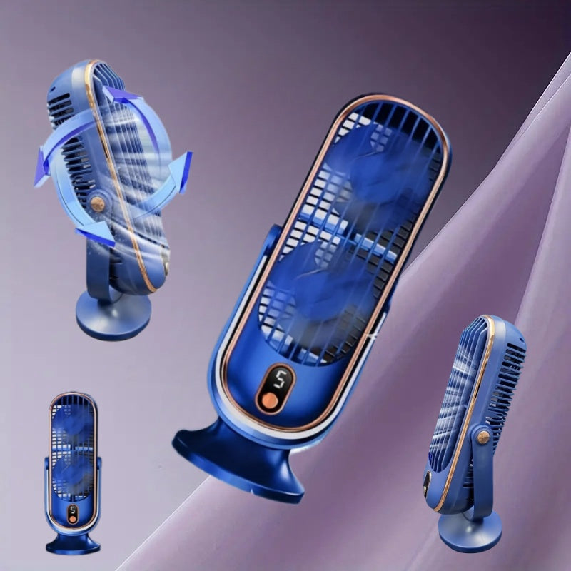 Car Desktop Fan with Low Noise and Three Speed Settings for Driving