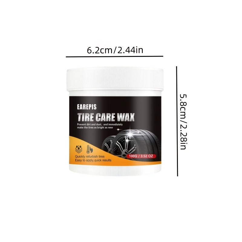 Повышайте блеск шин и пластиковых деталей вашего автомобиля с помощью 1 шт. EAREPIS Tire Care Wax Polish. Этот многофункциональный полироль на основе кокоса не оставляет следов и имеет объем менее 1 л. Он улучшает блеск и обеспечивает защиту поверхностей.