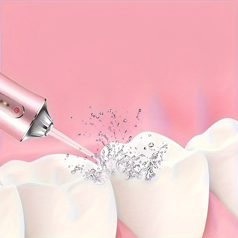 Hilo dental eléctrico de agua, limpiador de dientes inalámbrico, 3 modos, 4 boquillas, recargable, para viajes