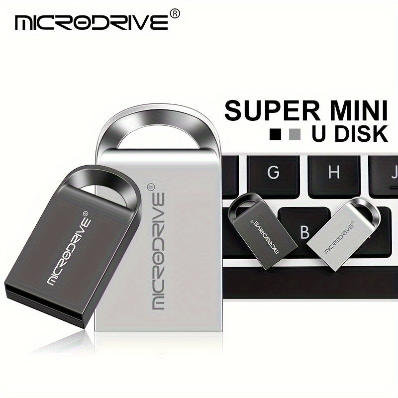 Mini USB Flash Drive with Key Ring 4GB to 128GB Portable Storage Creative Gift