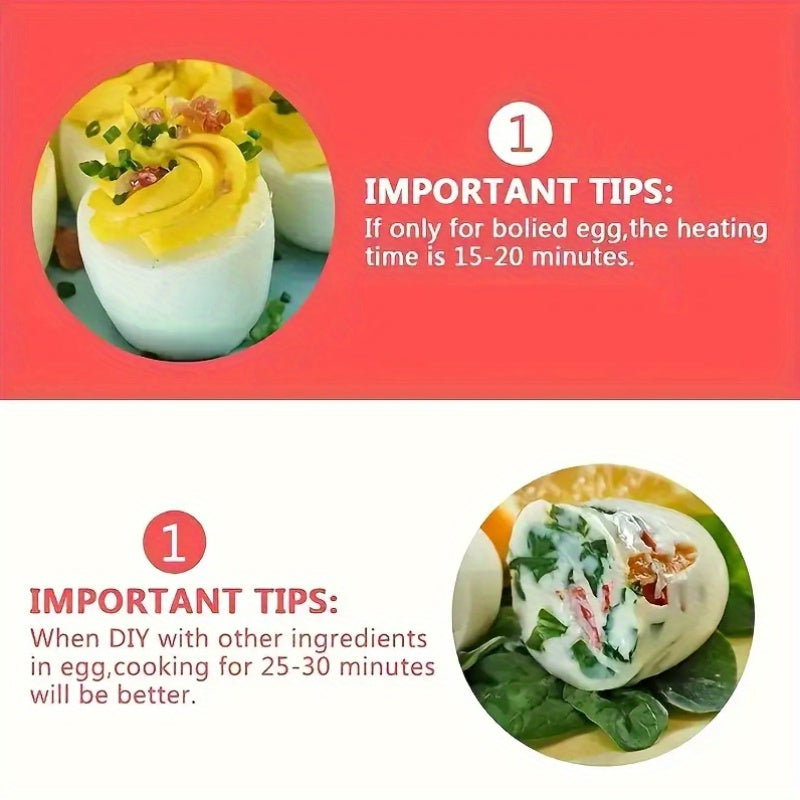 4 Silicone Egg Poachers Non-Stick High-Temperature Resistant Cups for Breakfast