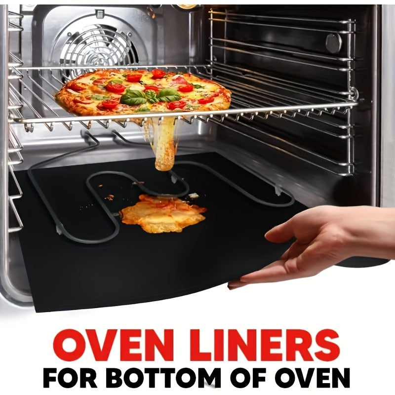 Reusable non-stick oven liner for appliances keeps oven clean