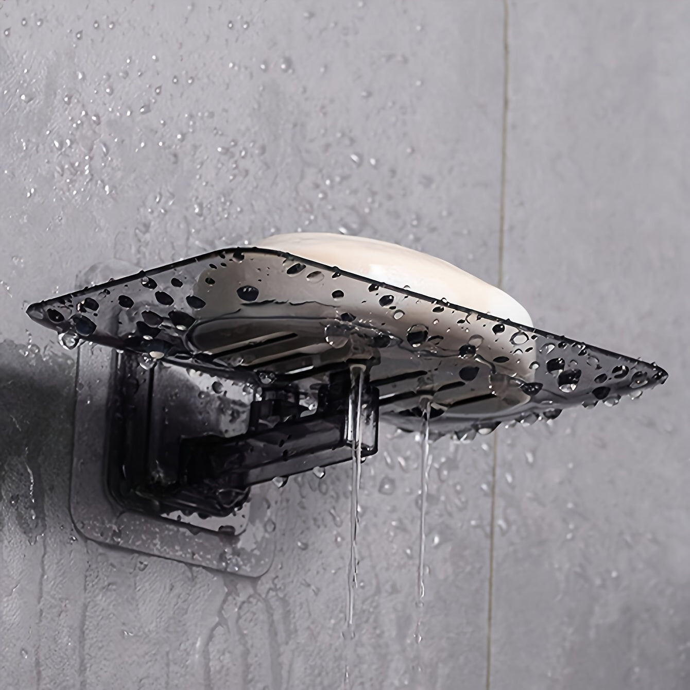 Jabonera de pared sin taladro con adhesivo fuerte para baño y cocina