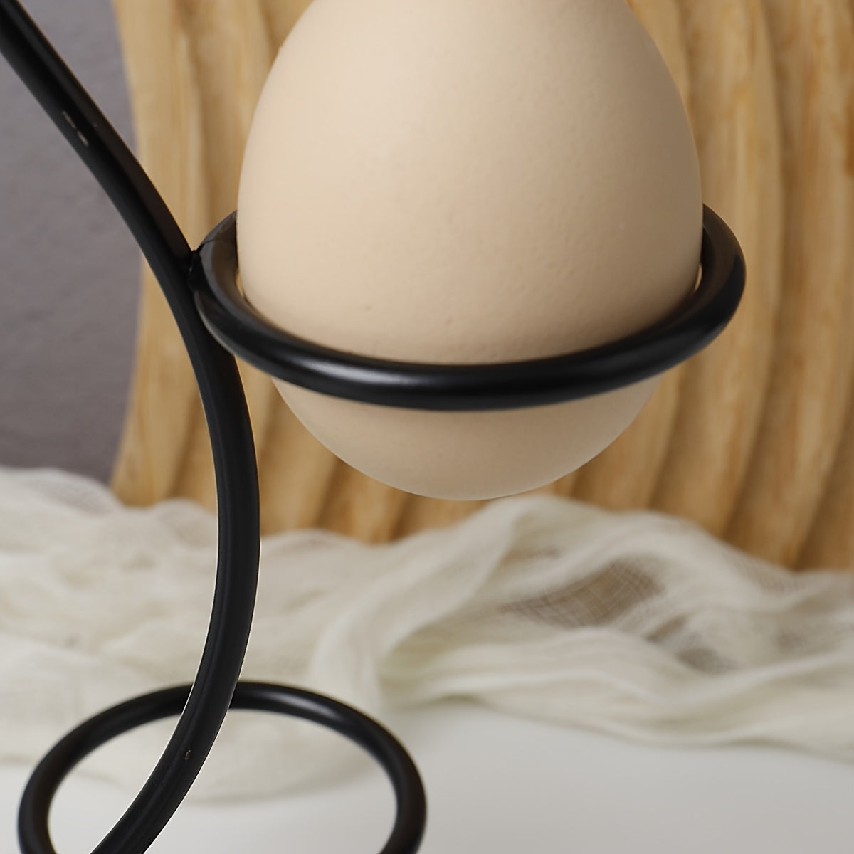 Soporte de exhibición de bola de cristal geométrica negro y plateado para decoración del hogar y oficina