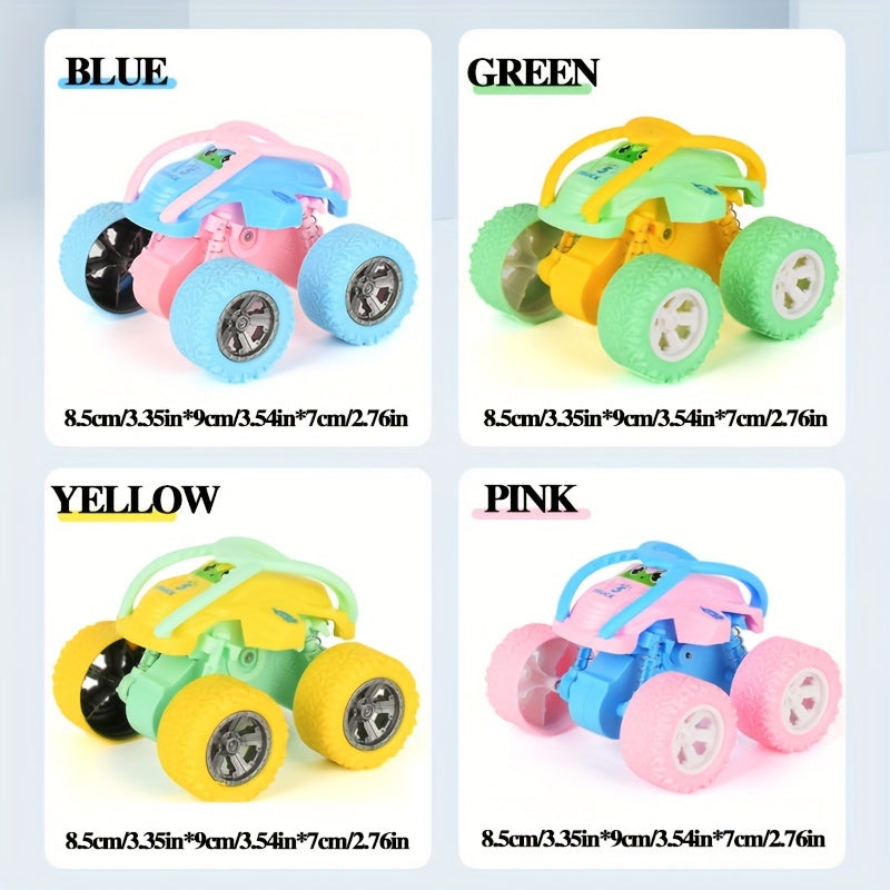 Coche de juguete resistente para todoterreno para niños de 3+ con neumáticos de goma y diseño colorido
