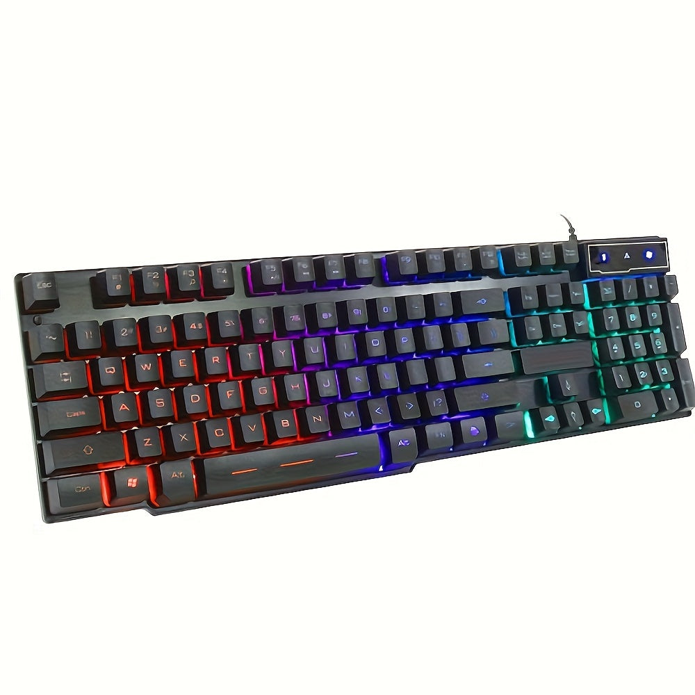 Teclado mecánico para juegos con sensación mecánica luminosa para oficina y juegos