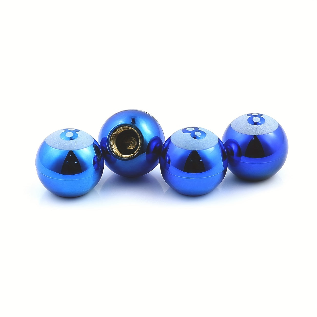 8 Ball Valve Stem Caps for Cars Trucks Bikes Tire Covers 4 Pack