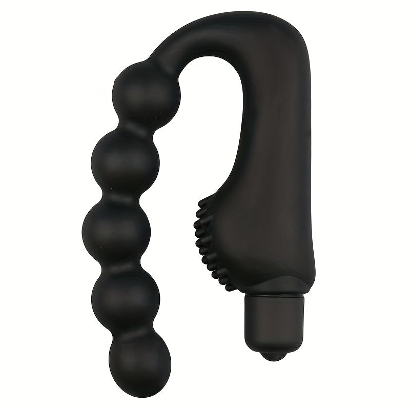 Men Silikon Beads Anal Prostata Massager Vibrator Butt Plug bilan 10 ta rejim