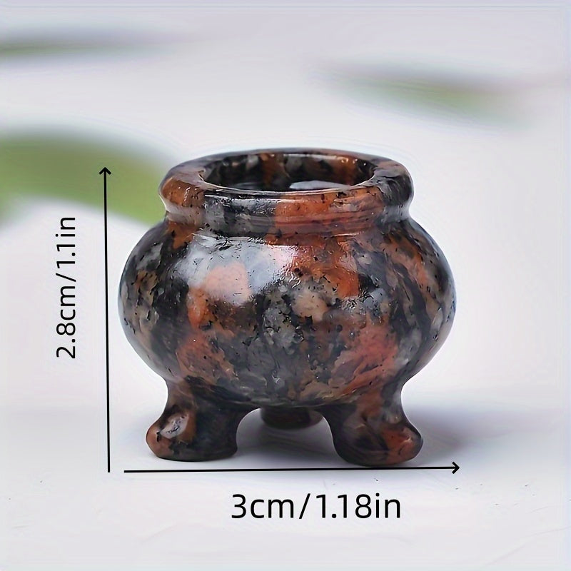 Натуральный подставка для благовоний из кварцевого кристалла с энергетическими камнями для домашнего декора