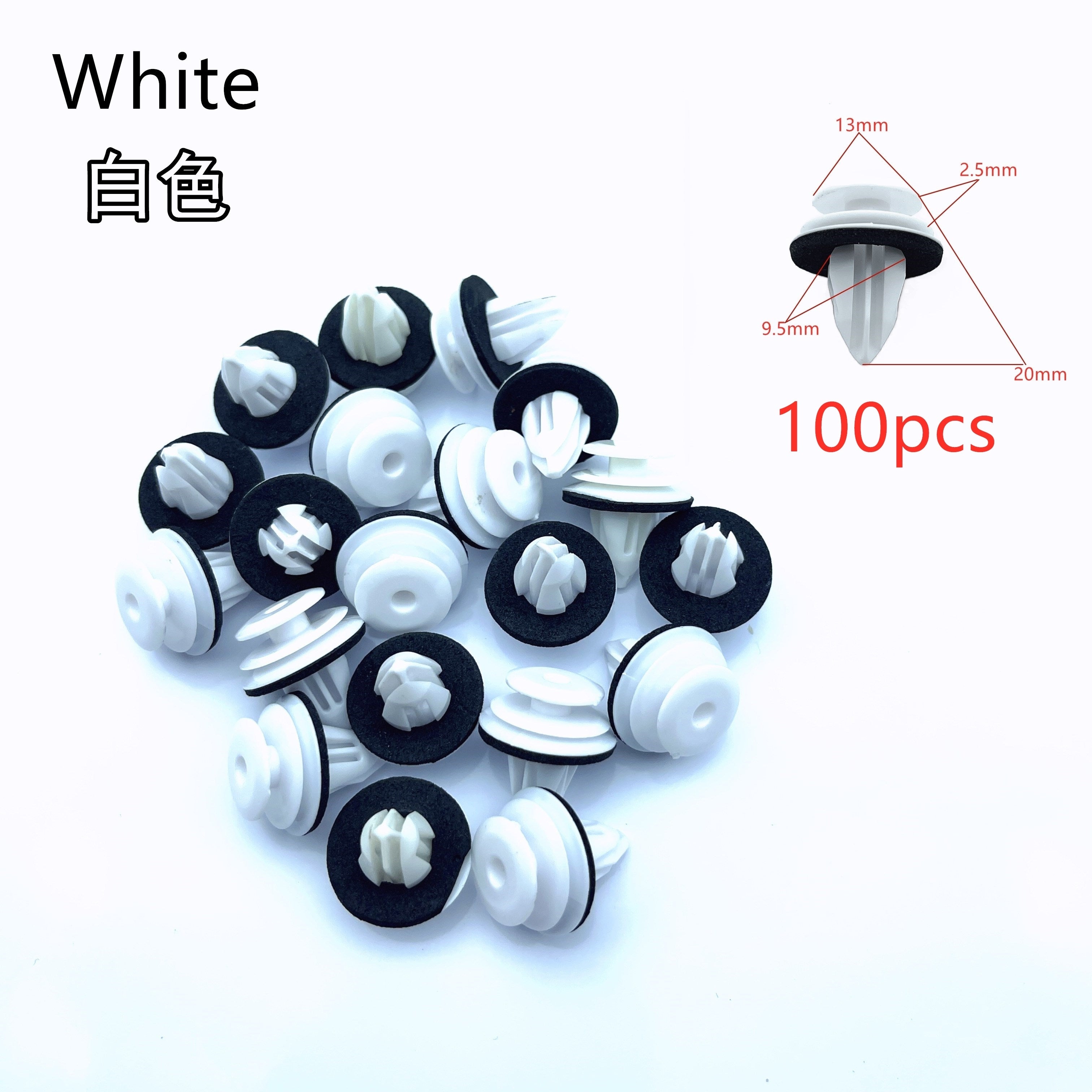 Universal Car Door Panel Clips PE Material Fastener Rivets 100PCS