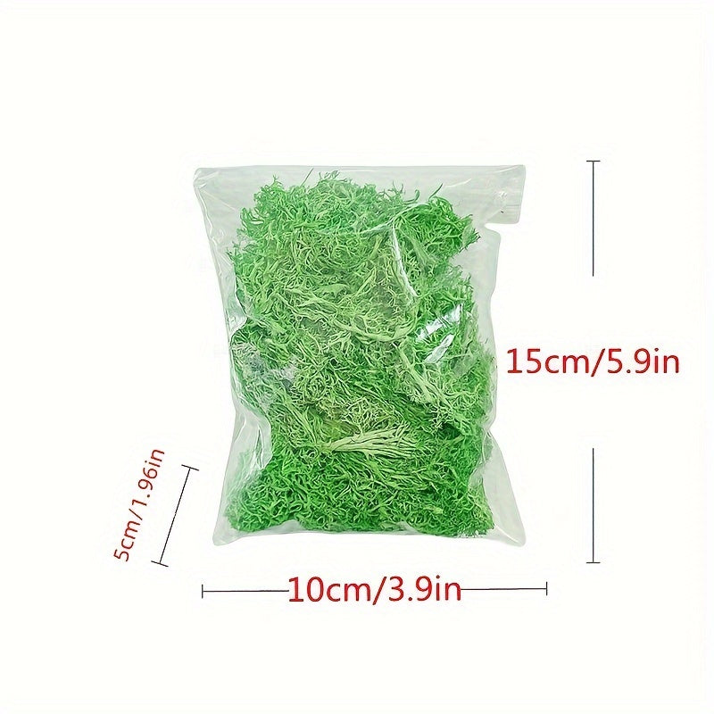 30g Green Faux Moss Grass for Home Decor DIY Crafts and Garden Accents