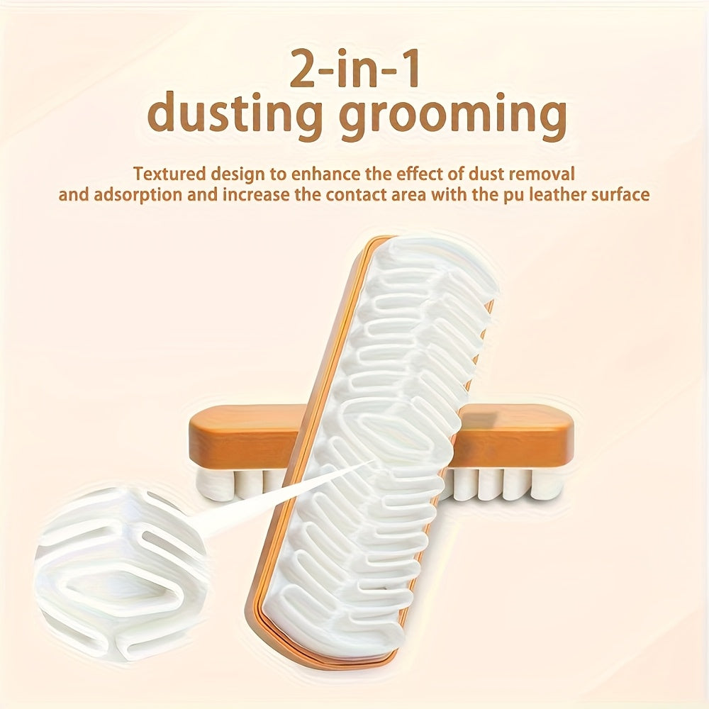 Unisex Suede and Horsehair Shoe Cleaning Brush 1/3pcs Soft Faux Leather Cleaner
