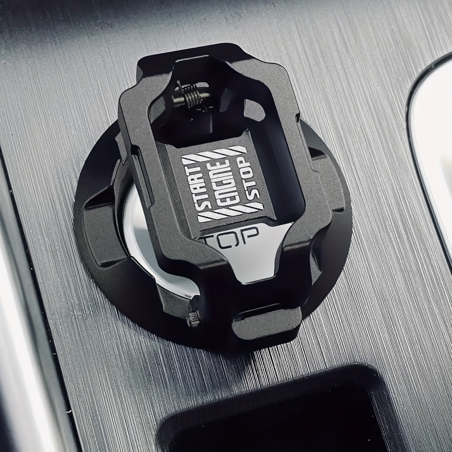 Universal Metal Push Start Button Cover for Car Ignition Anti-Scratch Protector