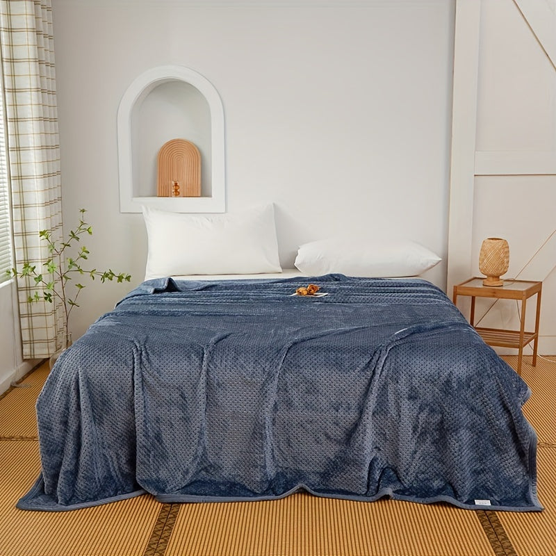 Yumshoq va qulay bir rangli ko'rpa, qulay uxlash, divanda dam olish, divanda iliq qolish, ofisda, yotoqda, sayohat yoki lagerda foydalanish uchun mukammal.