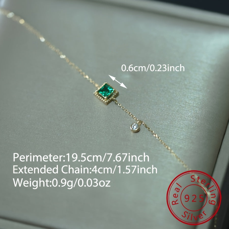 Pulsera de plata de ley para mujer retro japonesa lujo ligero joyería delgada regalo