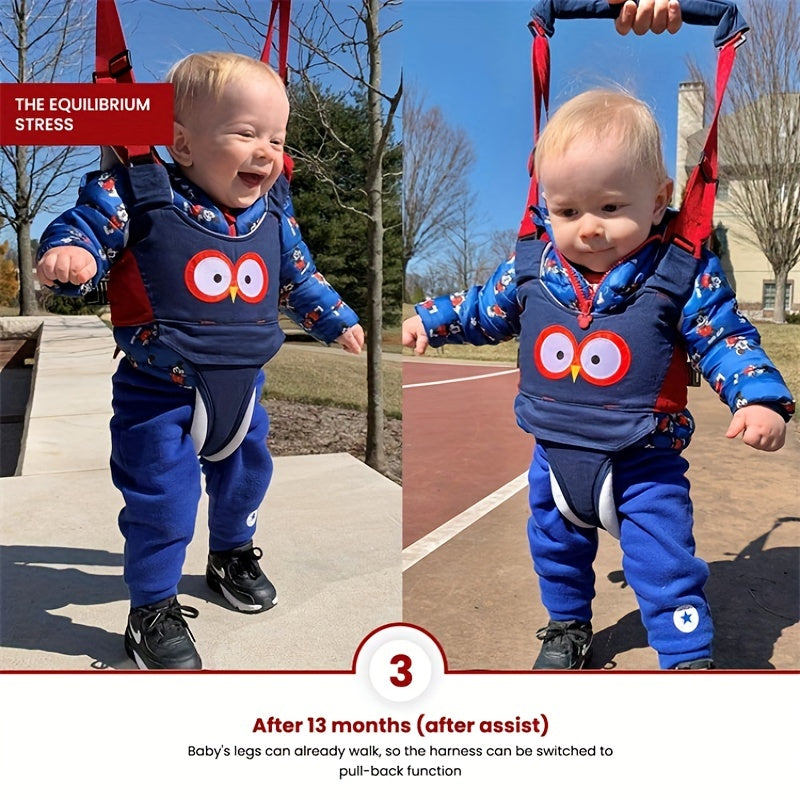Toddler Baby Walking Harness with Breathable Cotton Mesh Adjustable Straps
