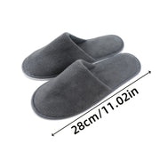 Unisex Soft Disposable Hotel Slippers with Anti-Slip Sole for Guests