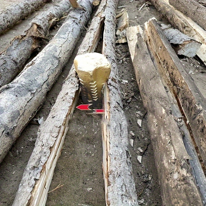 Steel 4-Way Manual Firewood Splitting Wedge 3.5-5lb Outdoor Fireplace Tool