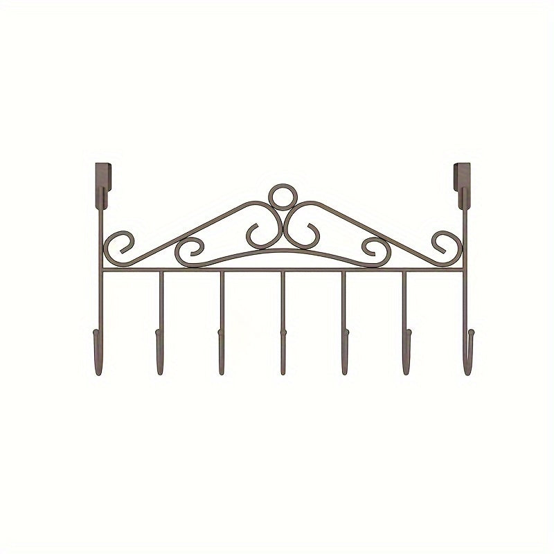 Contemporary Over-the-Door Hooks for Easy Home Organization No-Drill Mount