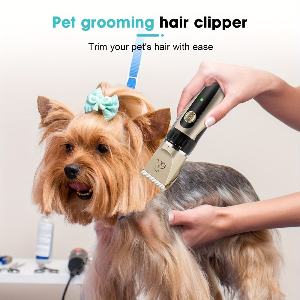 Electric Pet Hair Trimmer Rechargeable Battery Removable Blade for Dogs and Cats