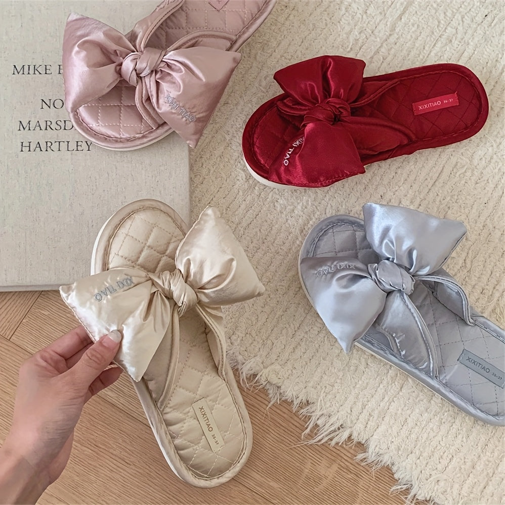 Women's Linen Slippers Non-Slip Indoor Floor Shoes All-Season Comfort