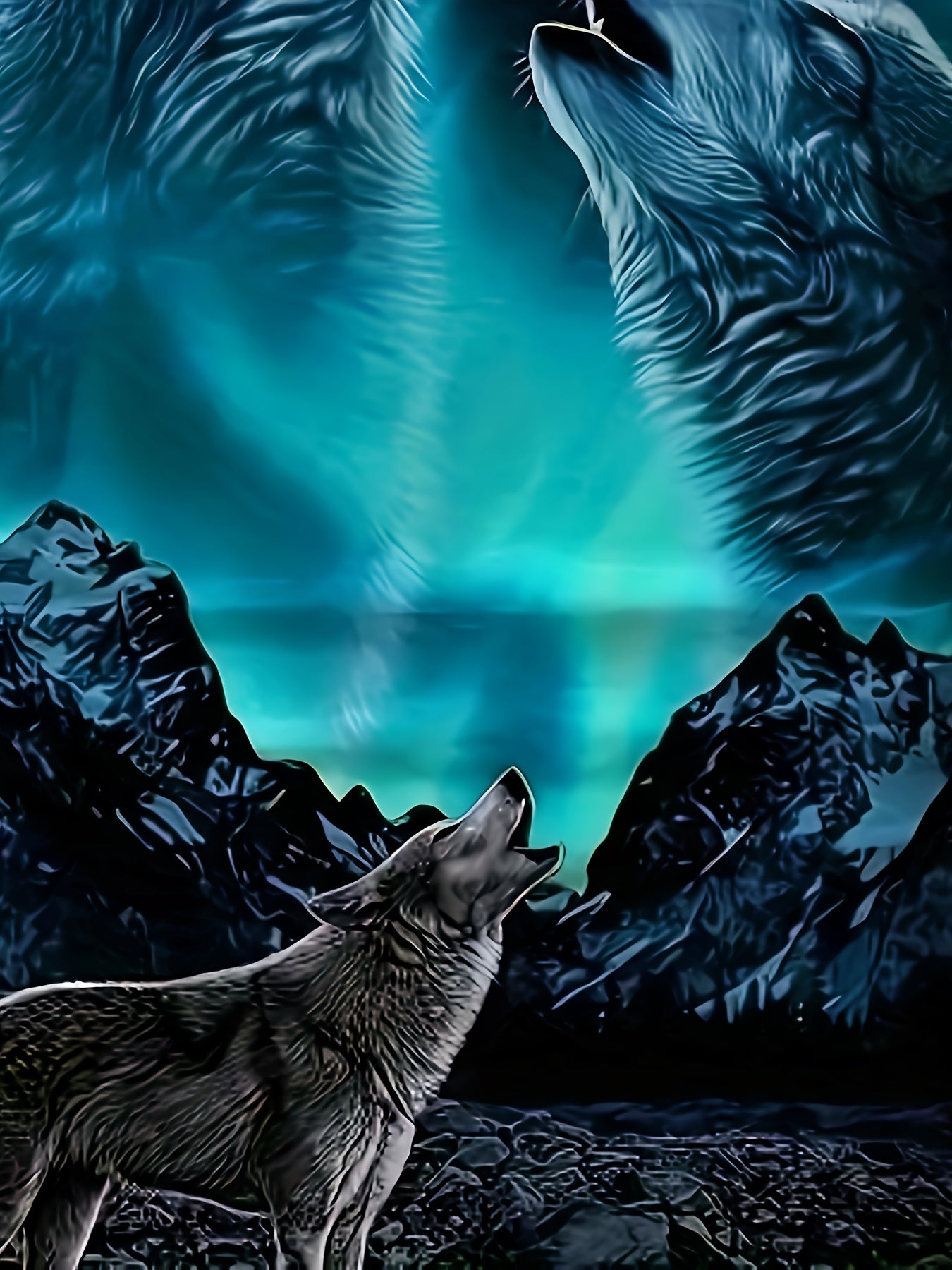 Erkaklar uchun 3D Bo'ri Print T-Shirt - Yozgi Tashqi Faoliyatlar Uchun Ideal