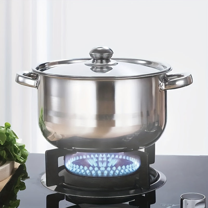 10 dona zanglamas po'latdan yasalgan oshxona anjomlari to'plami - chuqur sho'rva qozoni, qovurish panasi va boshqalar - ichki va tashqi oshpazlik uchun yuqori sifatli oshxona asboblari