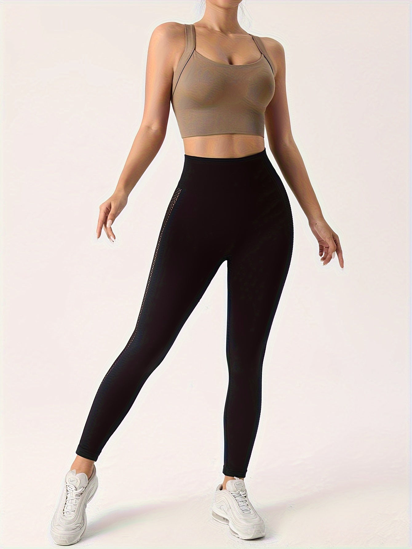 Спортивный бюстгальтер однотонного цвета с халтером и перекрестным дизайном, идеально подходит для горячей йоги и фитнеса.