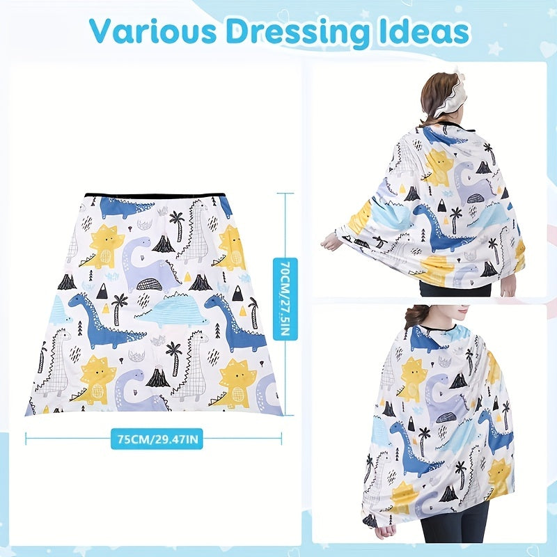 Fundas de asiento de coche transpirables con ventana de visualización, fundas de lactancia elásticas para todas las estaciones