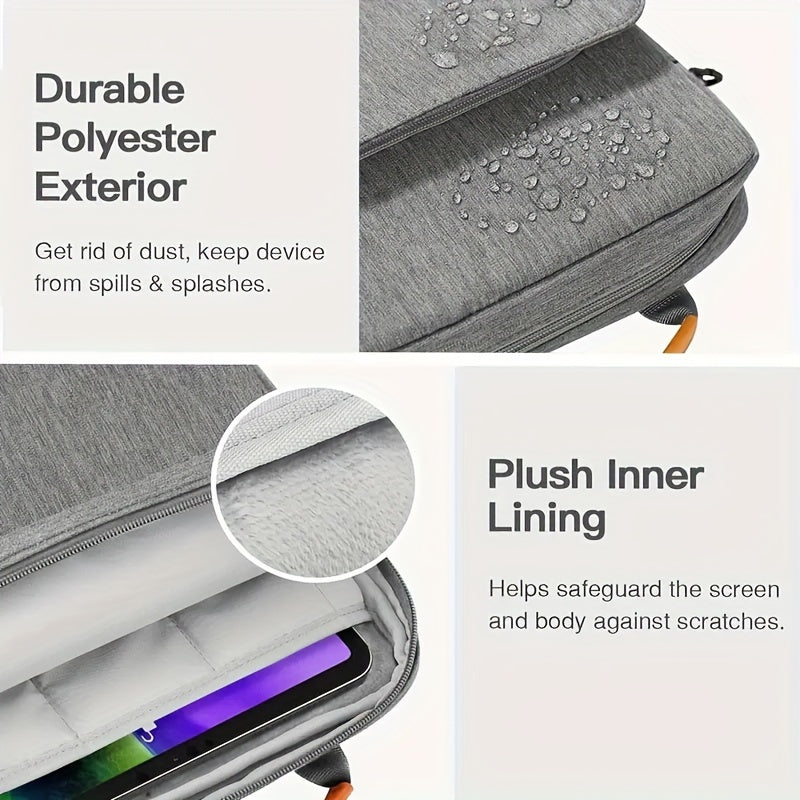 Bolsa de portátil impermeable a prueba de golpes de poliéster con función de rodadura y correa de hombro ligera que se ajusta a portátiles y tablets de 13-14 pulgadas