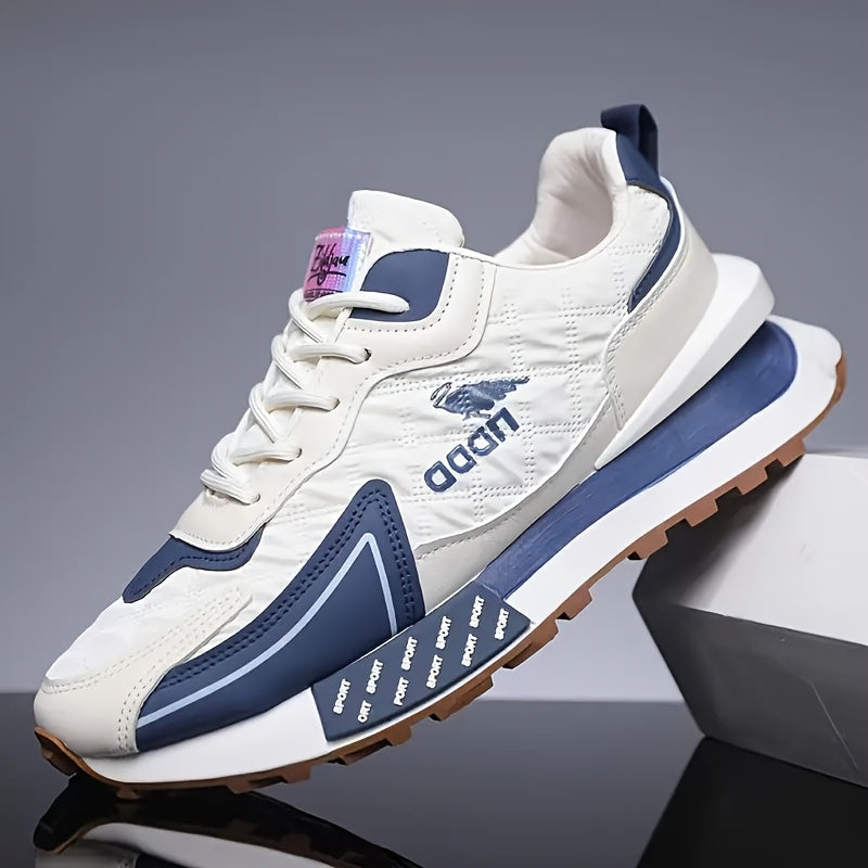 Erkaklar uchun barcha mavsumlarga mo'ljallangan moda krossovkalari, tasodifiy preppy sport uslubi, bir xil rang, pastki qismi, shoelace dizayni, mustahkam kauchuk taglik va nafas oladigan mato ichki qismi. Kundalik kiyish va yugurish uchun ideal.