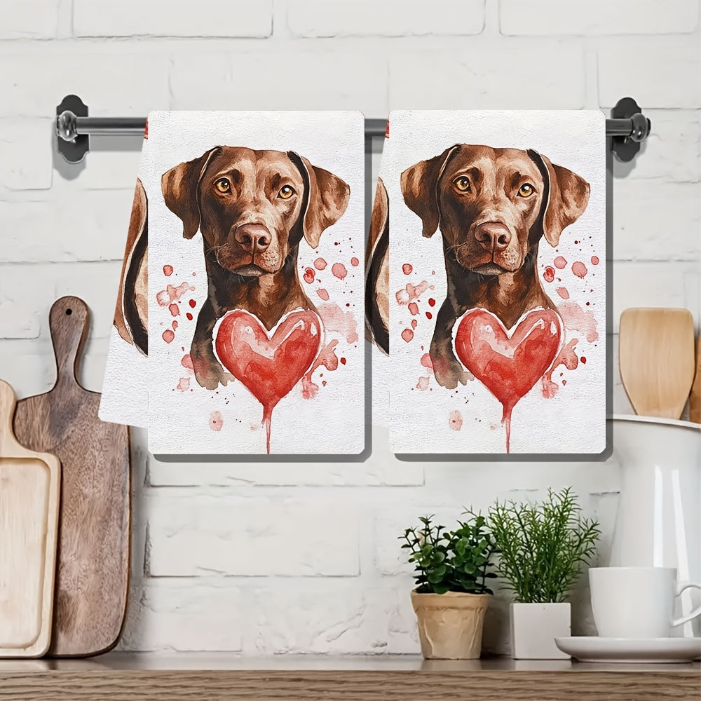 2 ta Ultra-Soft it art oshxona sochiqlari 40x60cm yuvuvchan bayram bezaklari
