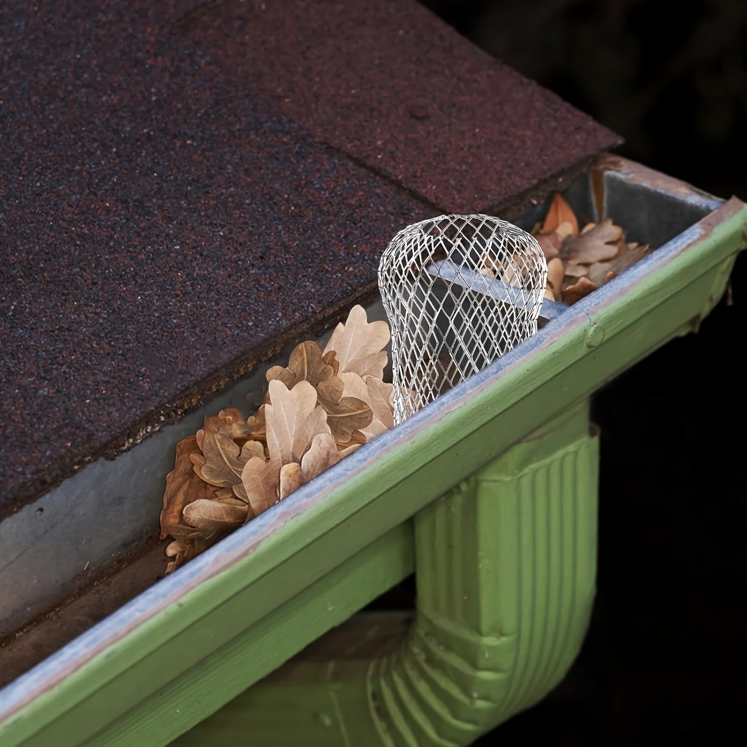 4-Pack Aluminum Gutter Guard Mesh Filter for Debris Prevention Easy Install