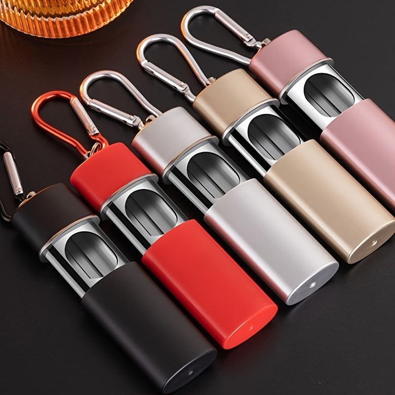 Small Metal Ashtray for Car and Outdoor Use, Sealed and Portable