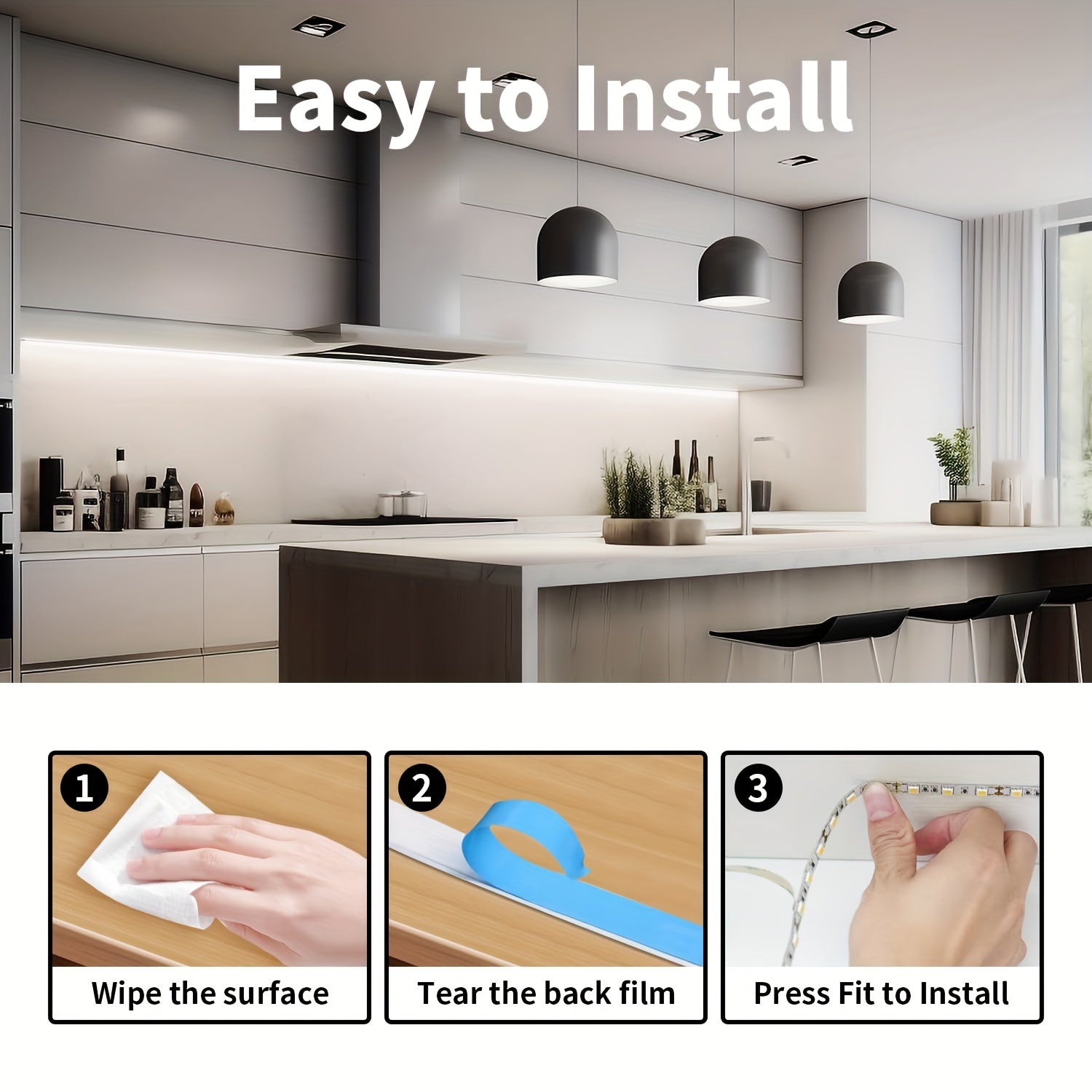 15.24м/9.75м/4.88м/99.97см USB светодиодные ленты с белыми/теплыми белыми светодиодами. Имеет кнопку переключения, гибкая, подрезаемая и может быть наклеена. Идеально подходит для подсветки фона телевизора и для создания освещения на вечеринках.