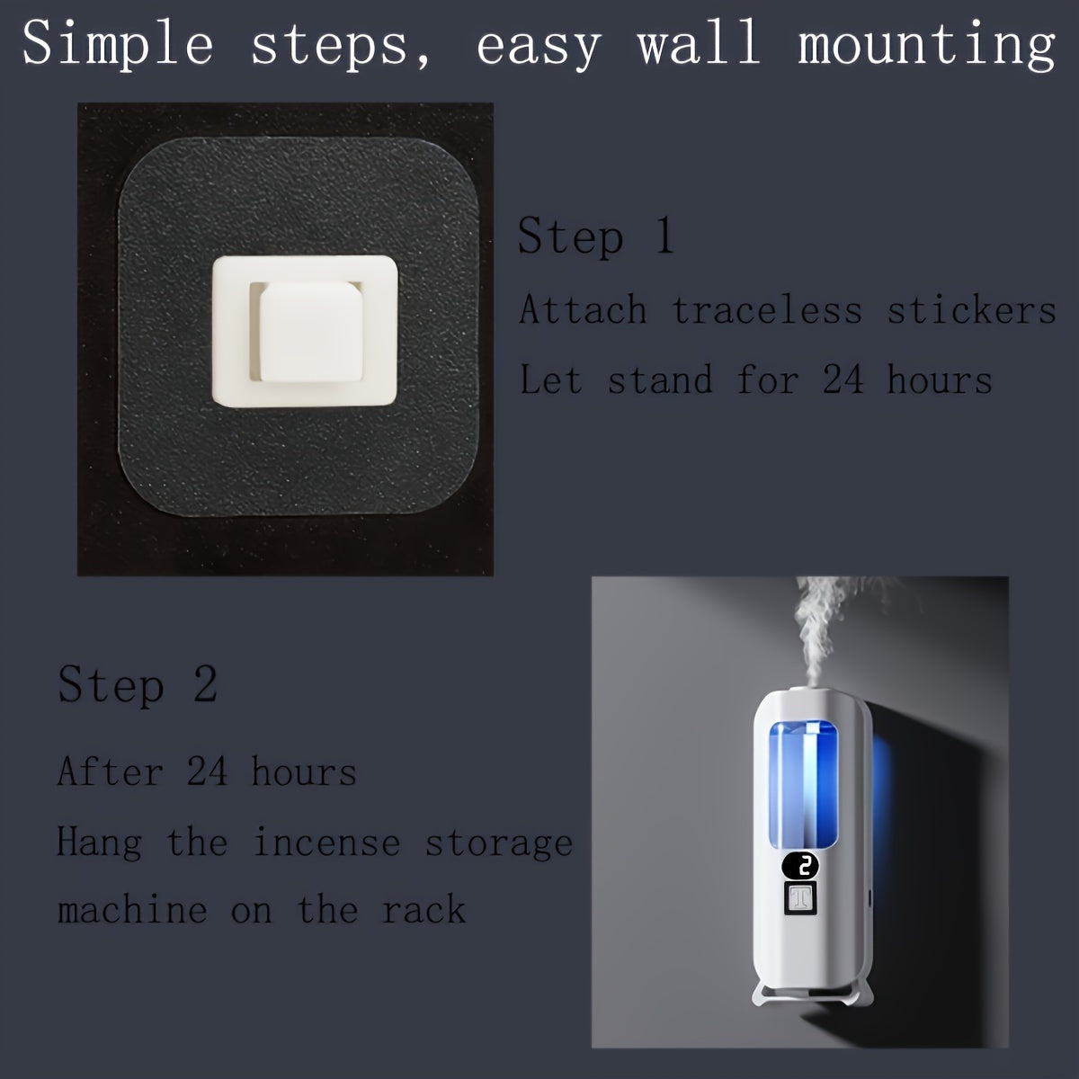 Ароматерапевтический диффузор белого цвета с LED-подсветкой, перезаряжаемый через USB