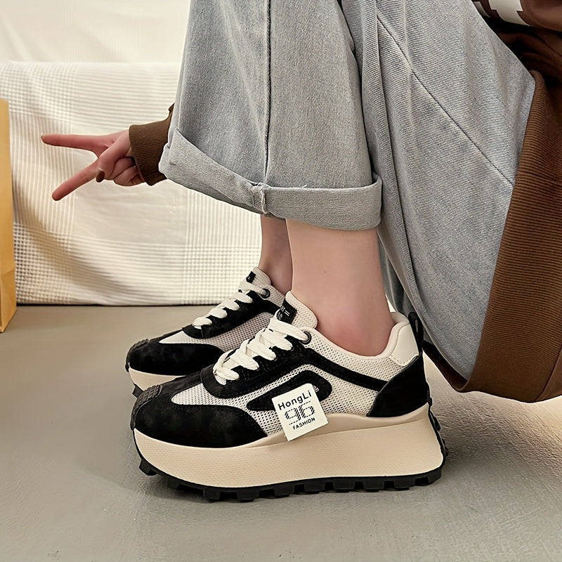 Women's Platform Sneakers Casual Summer Shoes Breathable Mesh Durable Sole