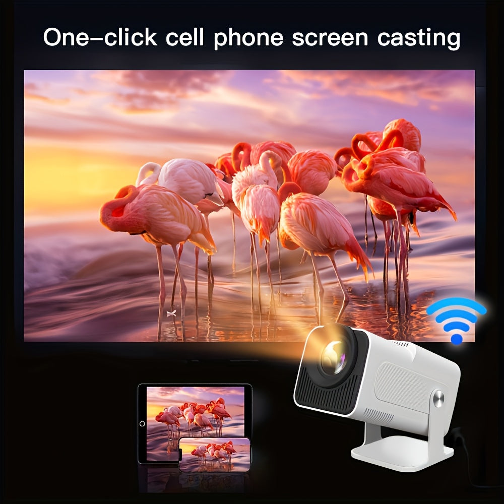 Портативный мини-проектор HD 1080p 400 люменов 4K WiFi автоматическая коррекция трапеции