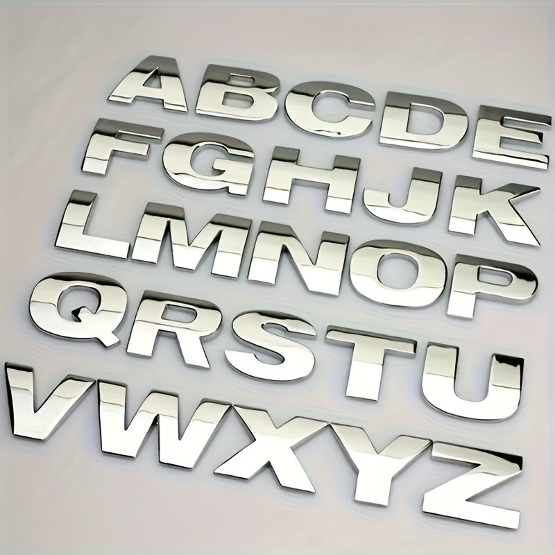 Metall avtomobil logotipi bagaj stikerlari uchun dvigatel quvvati raqami plitasi bezaklari