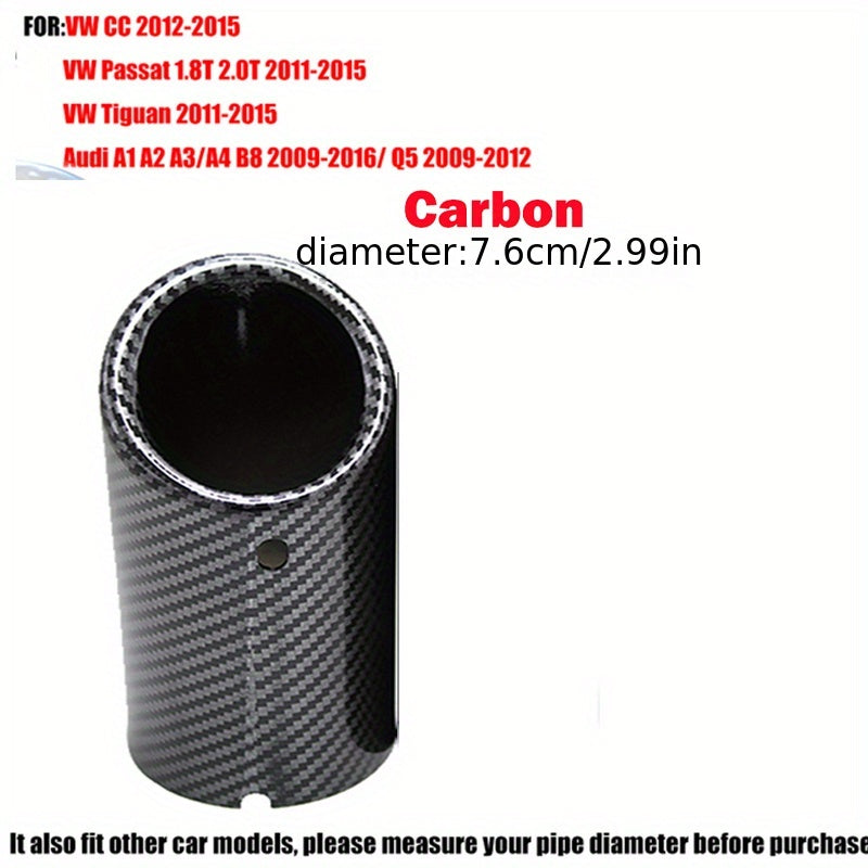 Универсальный 76мм накладка на выхлопную трубу автомобиля стильное покрытие для седана и внедорожника