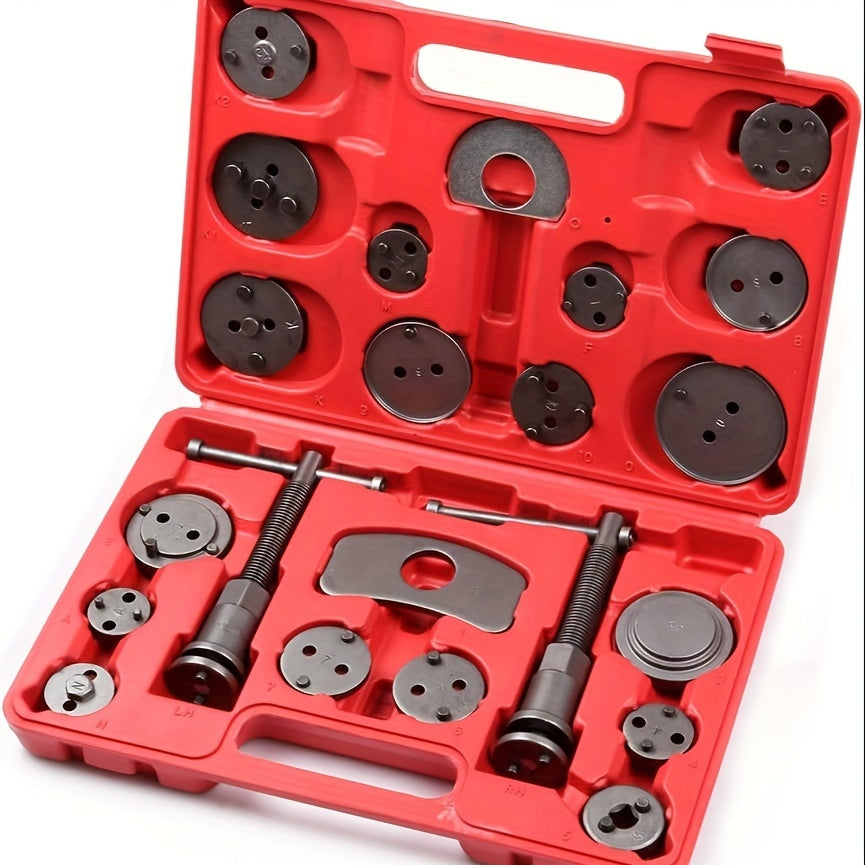 22pcs Heavy Duty Disc Brake Caliper Piston Compressor Repair Tool Kit for Cars