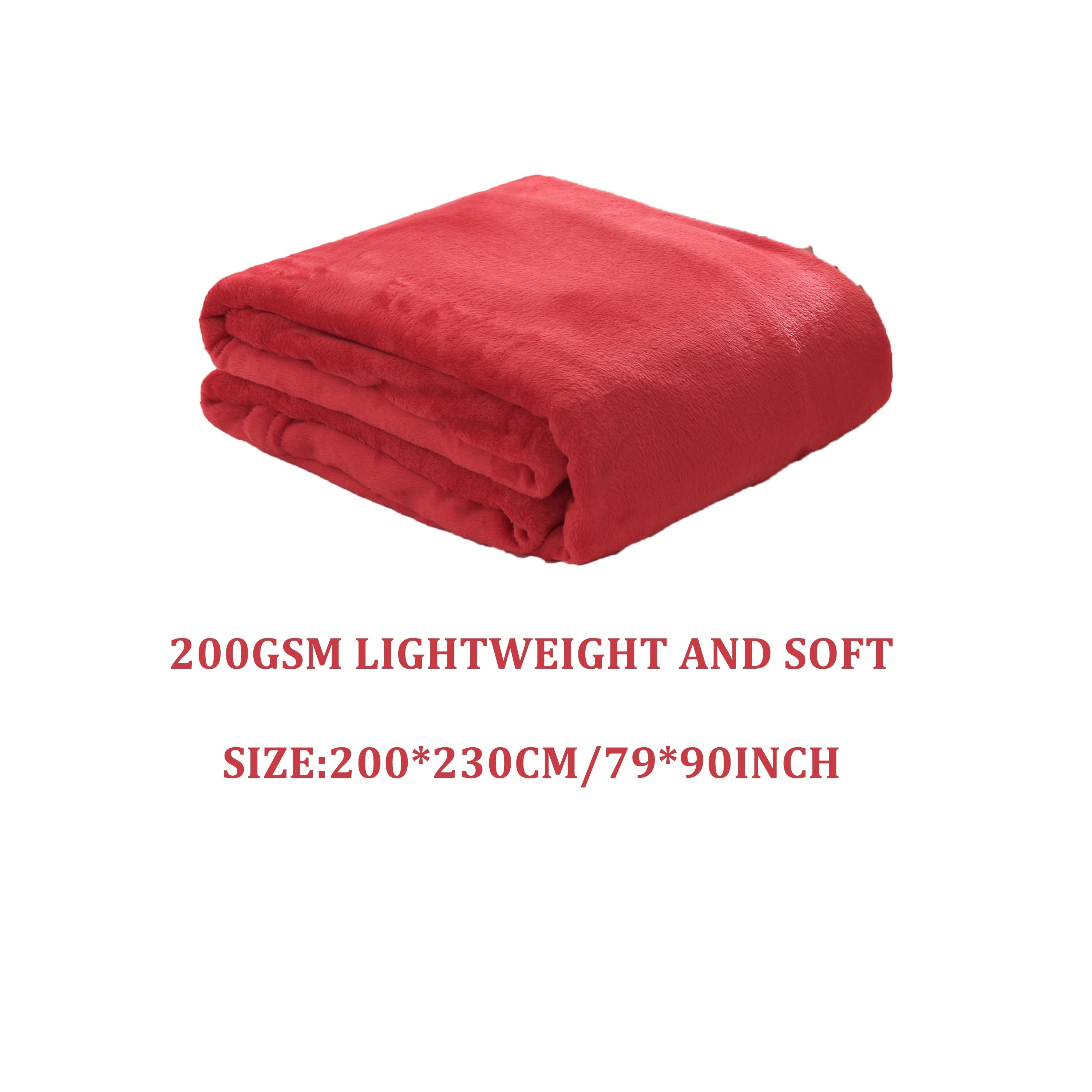 Solid Flannel Blanket 200G Single Piece