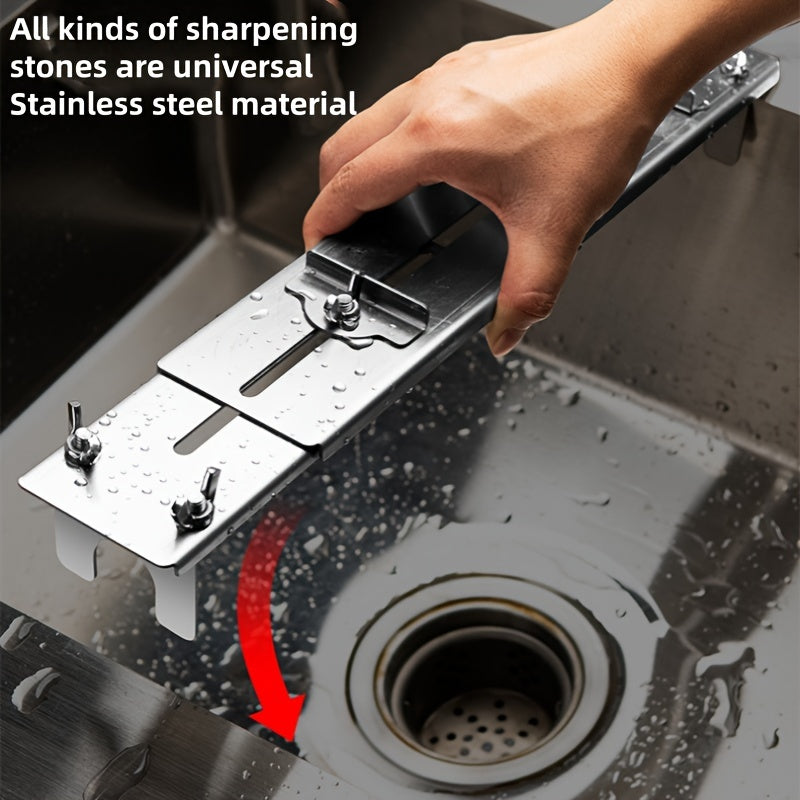 Moslashuvchan zanglamaydigan po'latdan yasalgan oshxona pichog'ini qattiqlash uchun rack, 2 ta, sinkga o'rnatiladi, sirpanmaydigan