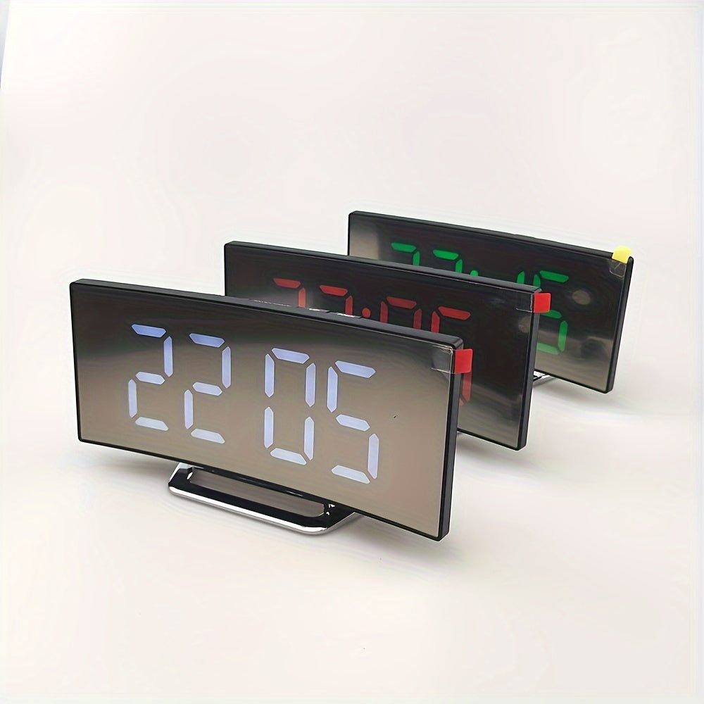 Multi-Functional Quiet Alarm Clock for Desk and On-the-Go Black