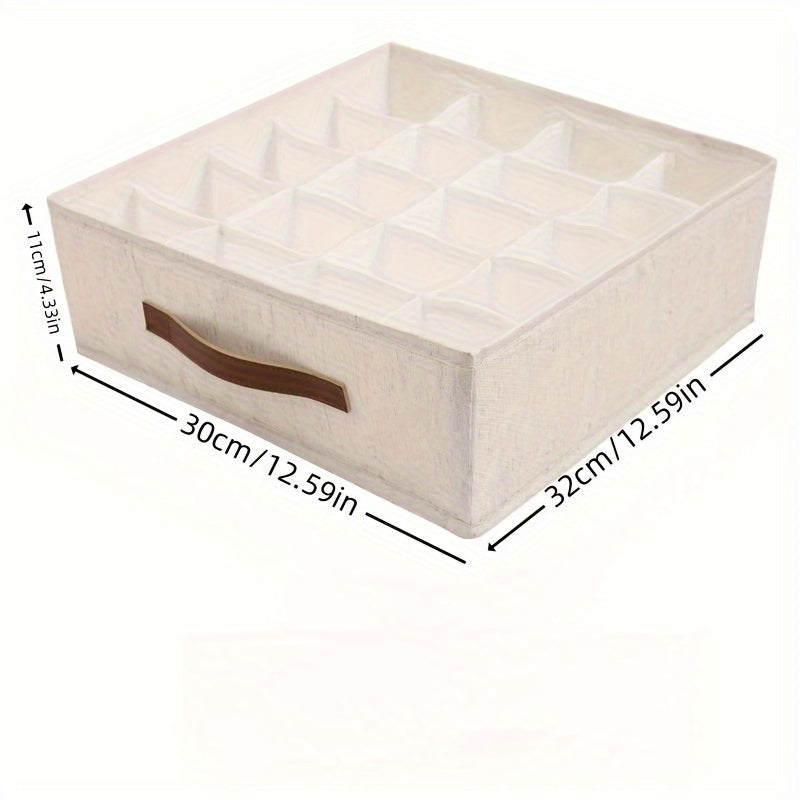 Organizador de almacenamiento para ropa interior, calcetines y pantalones con asa, ahorro de espacio en el armario