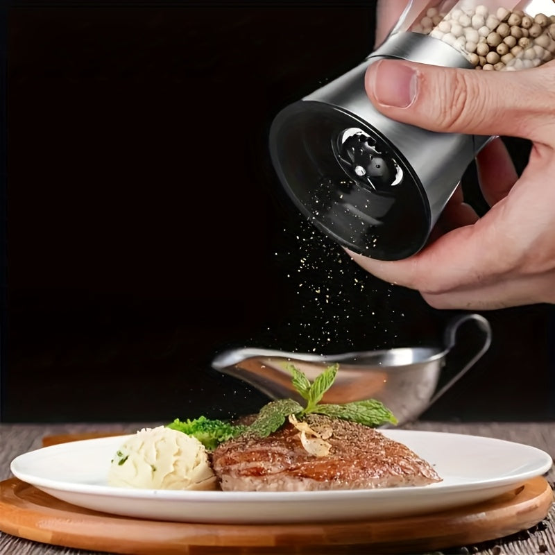 Hand Grinder for Pepper Salt and Spices with Glass Storage Container