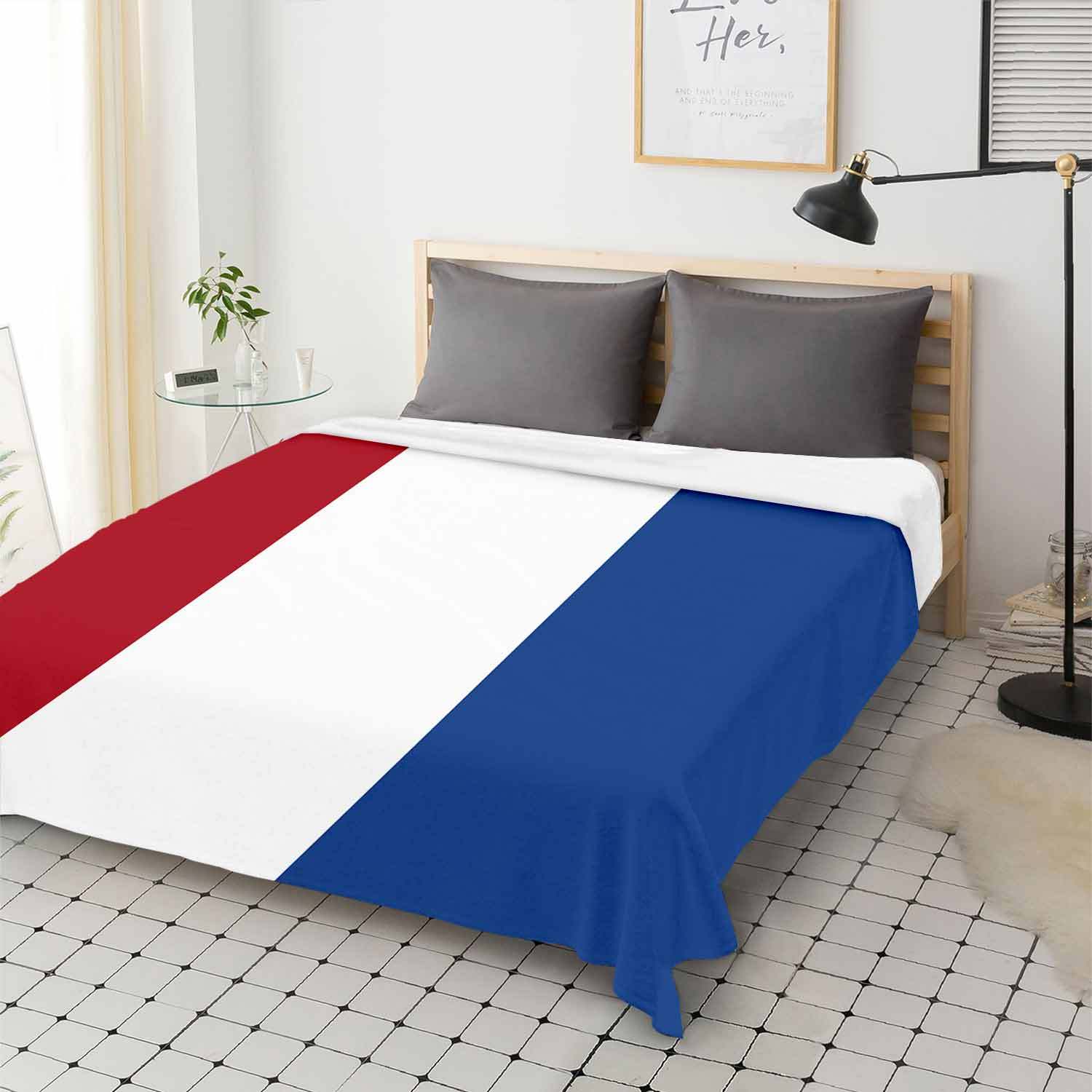 Dutch Flag Flannel Blanket Modern Design Vibrant Print Cozy Comfortable for Home or Office